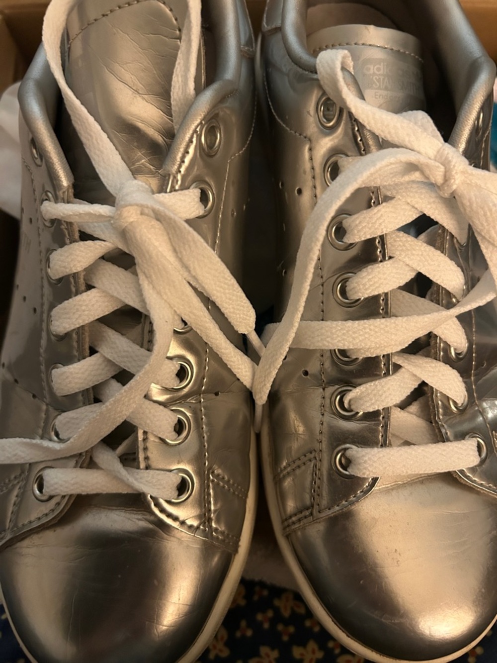 adidas Metallic Stan smith great condition low tops